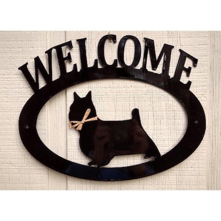 Yorkshire Terrier Yorkie Metal Welcome Sign